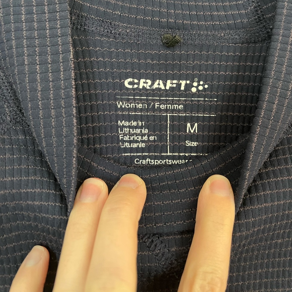 Craft Navy Long Sleeve Performance Top - Picture 3 of 4